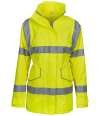 YK218 HVP189 Yoko Ladies Hi-Vis Executive Jacket Yellow  colour image